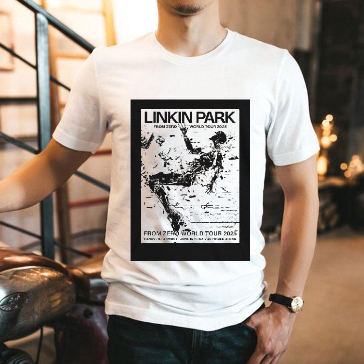 Linkin Park Hanover Germany Concert By Pj Richardson At Heinz-von-heiden Arena On June 16th From Zero World Tour 2025 Shirt Linkin Park Hanover Germany Concert By Pj Richardson At Heinz-von-heiden Arena On June 16th From Zero World Tour 2025 Shirt