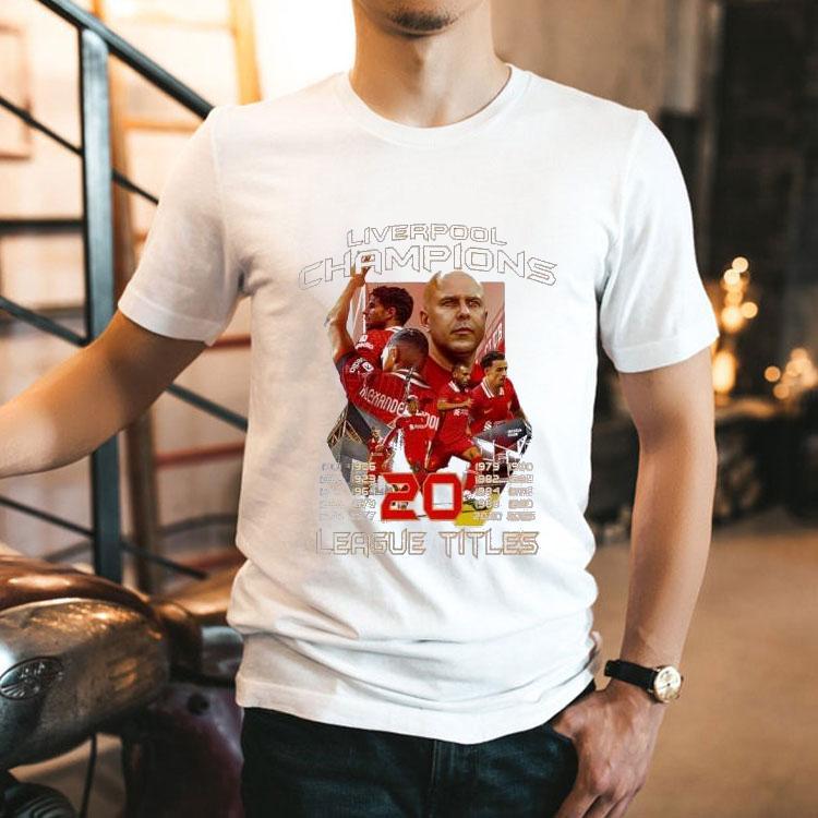 Liverpool Champions 20 League Titles Shirt Liverpool Champions 20 League Titles Shirt