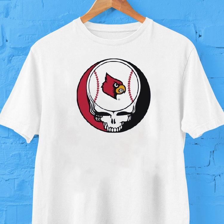 Louisville Cardinals In Grateful Dead Logo Shirt Louisville Cardinals In Grateful Dead Logo Shirt