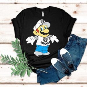 Mario Las Vegas Raiders Logo Shirt Mario Las Vegas Raiders Logo Shirt