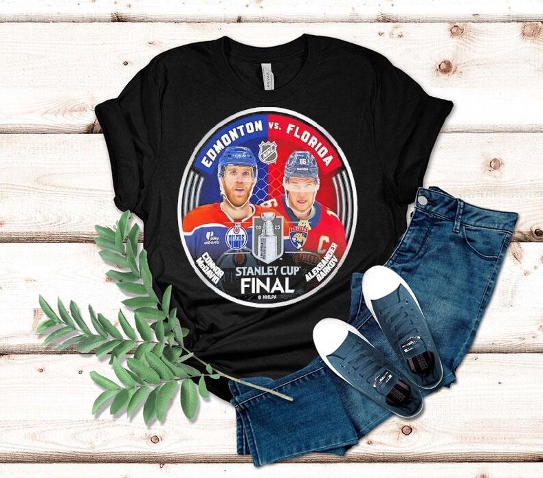 Mcdavid Edmonton Oilers Vs Barkov Florida Panthers Nhl Stanley Cup Final 2025 Shirt Mcdavid Edmonton Oilers Vs Barkov Florida Panthers Nhl Stanley Cup Final 2025 Shirt
