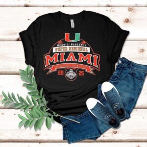 Miami Hurricanes Ncaa Di Baseball Super Regional The Greatest Show On Dir Tshirt