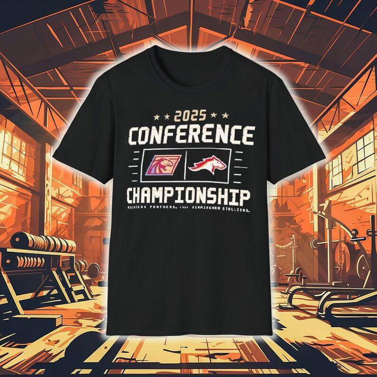 Michigan Panthers X Birmingham Stallions Conference Championship 2025 Shirt Michigan Panthers X Birmingham Stallions Conference Championship 2025 Shirt