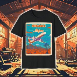 Miracle Over The Mojave Retro Desert Airplane Travel Souvenir Tshirt