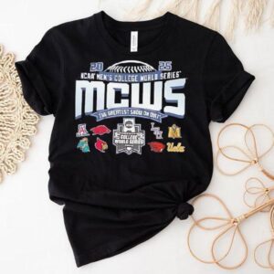Ncaa Men’s College World Series Mcws The Greatest Show On Dirt 2025 8 Teams Logo Shirt Ncaa Men’s College World Series Mcws The Greatest Show On Dirt 2025 8 Teams Logo Shirt