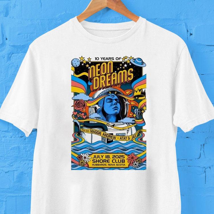 Neon Dreams Eu + Uk 2025 Tour Shirt Neon Dreams Eu + Uk 2025 Tour Shirt