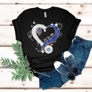 New York Mets Let’s Go Mets Heart Crystal Shirt