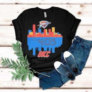 Oklahoma City Thunder The 405 City Skyline Shirt Oklahoma City Thunder The 405 City Skyline Shirt