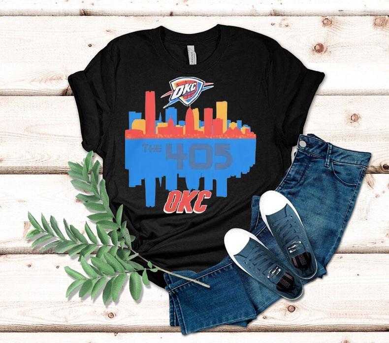 Oklahoma City Thunder The 405 City Skyline Shirt Oklahoma City Thunder The 405 City Skyline Shirt