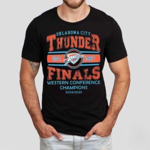Oklahoma Thunder Western Conference Champions 2024-2025 Shirt Oklahoma Thunder Western Conference Champions 2024-2025 Shirt