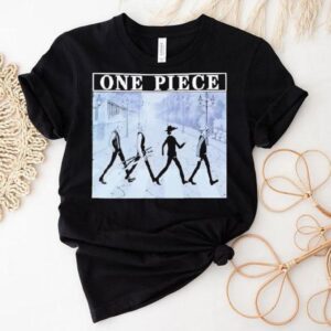 One Piece Characters Walking Across Shirt