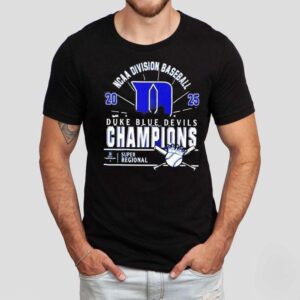 Original Duke Blue Devils Ncaa Division Baseball 2025 Champions Regional Skyline Shirt