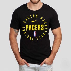 Pacers Basketball Indiana Nba Nike Logo Tshirt