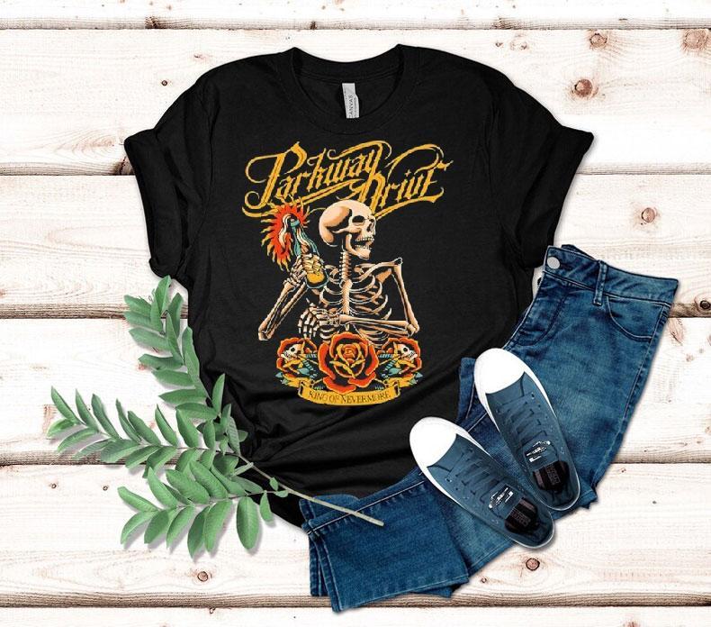 Parkway Drive King Of Nevermore Molotov Skeleton Shirt Parkway Drive King Of Nevermore Molotov Skeleton Shirt