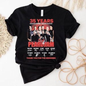 Pearl Jam Years Thank You For The Memories Signatures Tshirt