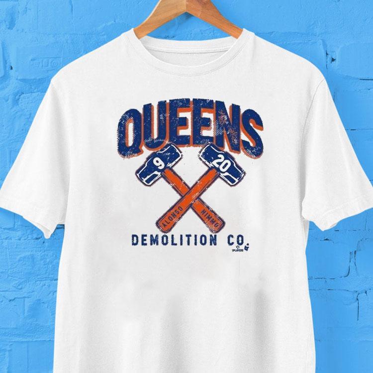 Pete Alonso And Brandon Nimmo Queens Demolition Co. Shirt Pete Alonso And Brandon Nimmo Queens Demolition Co. Shirt