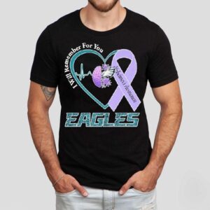 Philadelphia Eagles Philly I Will Remember For You Alzheimer’s Awareness Heartbeat Brain Shirt Philadelphia Eagles Philly I Will Remember For You Alzheimer’s Awareness Heartbeat Brain Shirt