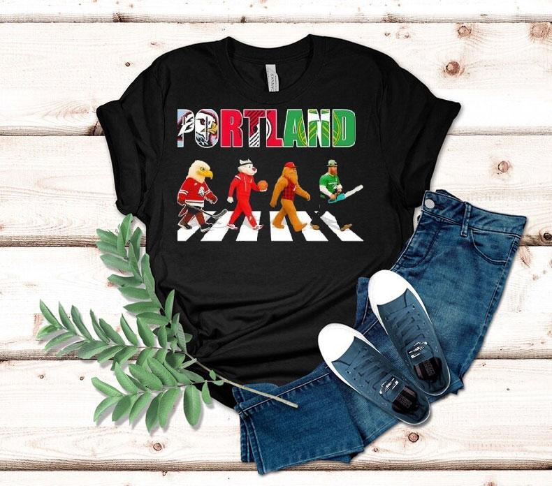 Portland Sports Team Mascot Abbey Road Shirt Portland Sports Team Mascot Abbey Road Shirt
