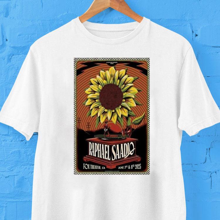 Raphael Saadiq Jun 7-8 2025 The Fox Theater Oakland In Oakland, Ca Shirt Raphael Saadiq Jun 7-8 2025 The Fox Theater Oakland In Oakland, Ca Shirt