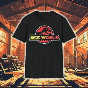 Rez World Style Jurassic Park Logo Shirt