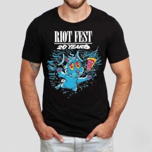 Riot Fest Years Swimming Bunny Tshirt