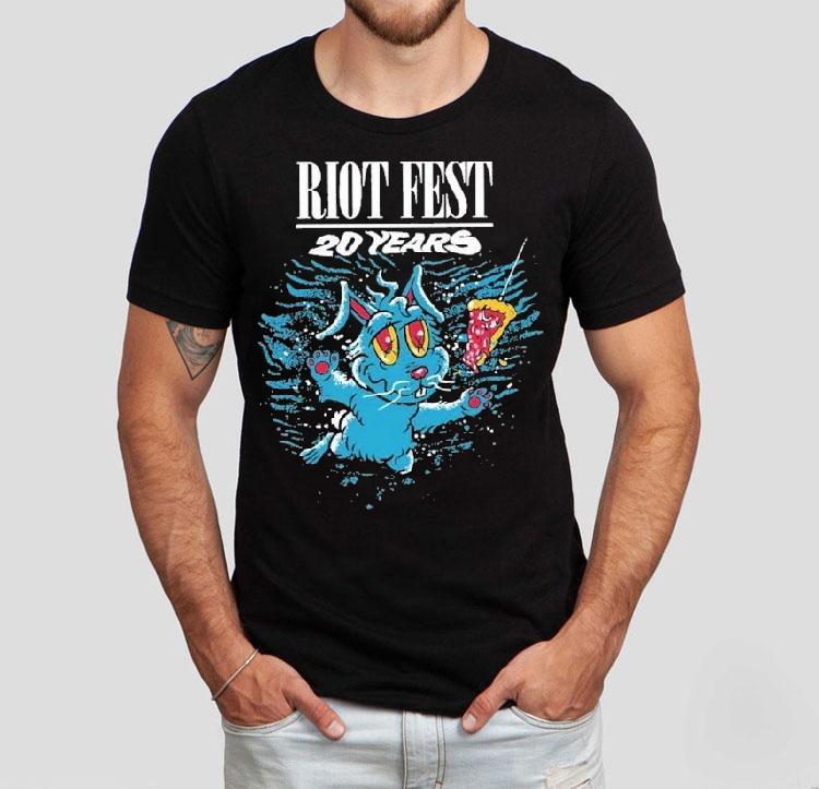 Riot Fest 20 Years Swimming Bunny Shirt Riot Fest 20 Years Swimming Bunny Shirt