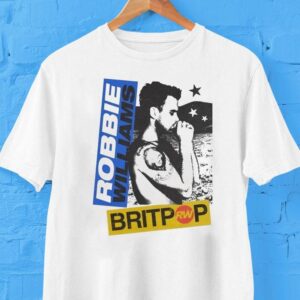 Robbie Williams Born To Be Wild Britpop Dated Tour 2025 Photo Shirt