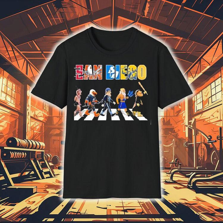 San Diego Sports Team Mascot Abbey Road Shirt San Diego Sports Team Mascot Abbey Road Shirt