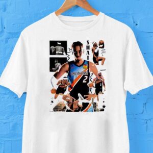 Shai Gilgeous Alexander Oklahoma City Thunder Action Collage Graphic Signature Shirt Shai Gilgeous Alexander Oklahoma City Thunder Action Collage Graphic Signature Shirt