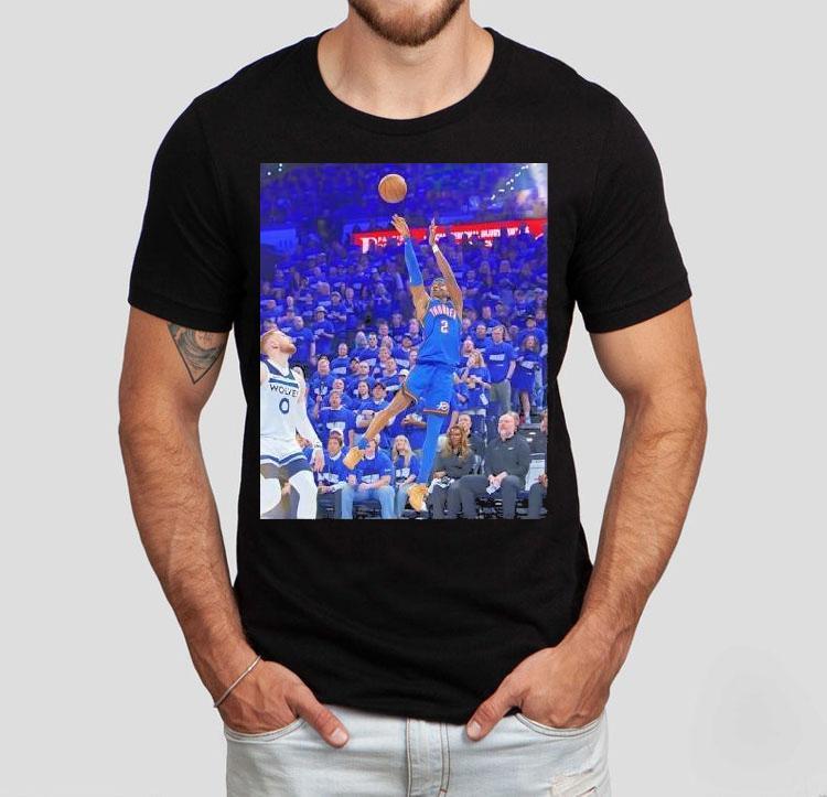 Shai Gilgeous-alexander Oklahoma City Thunder Game Frames Shirt Shai Gilgeous-alexander Oklahoma City Thunder Game Frames Shirt