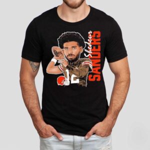 Shedeur Sanders Cleveland Browns Football Caricature Shirt Shedeur Sanders Cleveland Browns Football Caricature Shirt