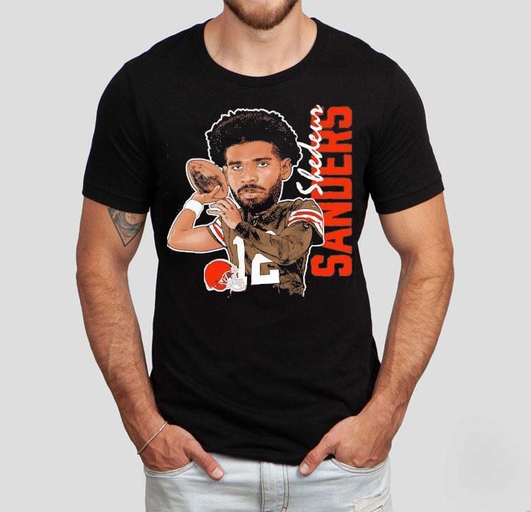Shedeur Sanders Cleveland Browns Football Caricature Shirt Shedeur Sanders Cleveland Browns Football Caricature Shirt
