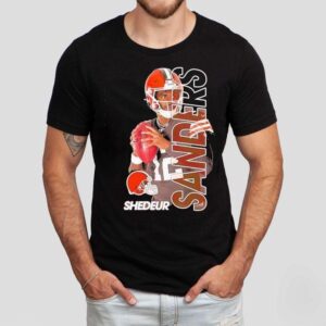 Shedeur Sanders Cleveland Browns Football Graphic Shirt Shedeur Sanders Cleveland Browns Football Graphic Shirt