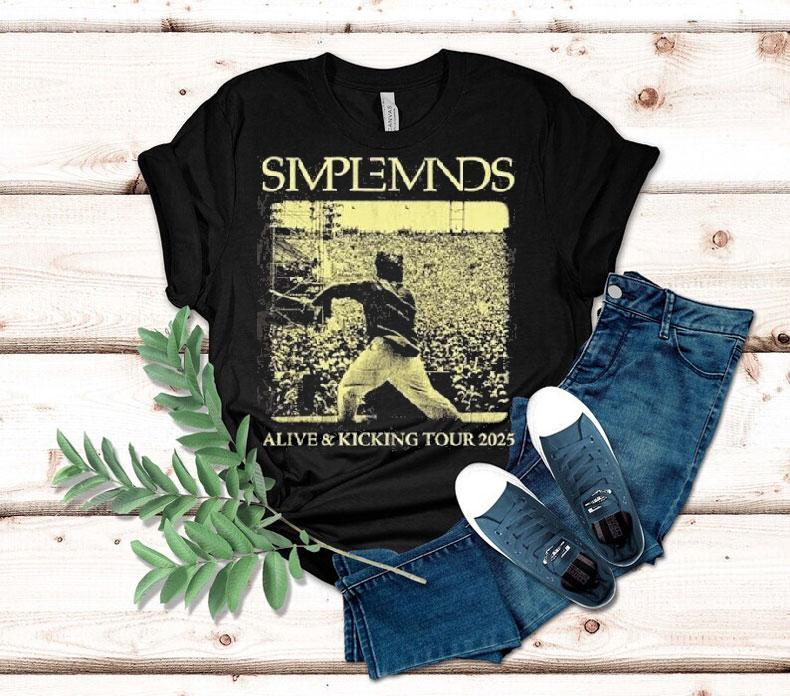 Simple Minds Alive And Kicking Tour 2025 Shirt Simple Minds Alive And Kicking Tour 2025 Shirt
