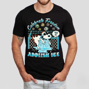 Snoopy Celebrate Freedom Fuck Ice Abolish Ice Shirt