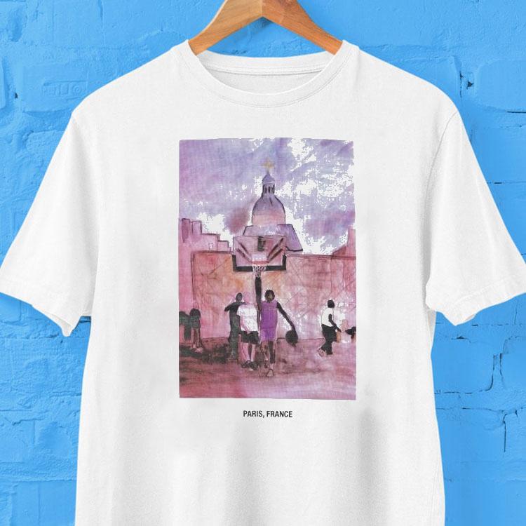 St. Paul Watercolor Paris France Local Hoops Shirt St. Paul Watercolor Paris France Local Hoops Shirt