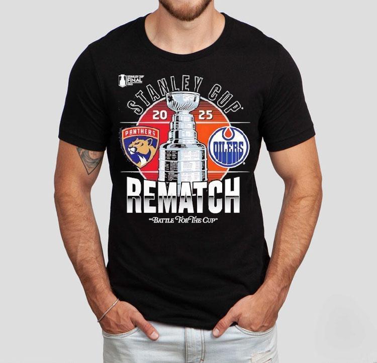 Stanley Cup Final Matchup 2025 Florida Panthers Vs Edmonton Oilers Shirt Stanley Cup Final Matchup 2025 Florida Panthers Vs Edmonton Oilers Shirt