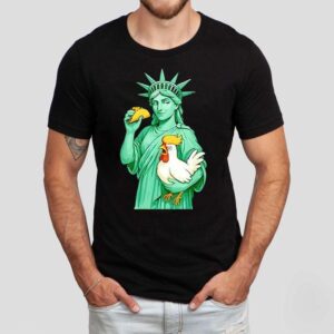 Statue Of Liberty Taco Trump Always Chickens Out Funny 2025 Shirt Statue Of Liberty Taco Trump Always Chickens Out Funny 2025 Shirt