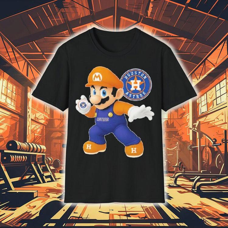 Super Mario Bros X Houston Astros Shirt Super Mario Bros X Houston Astros Shirt