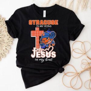 Syracuse Orange In My Veins Jesus In My Heart Mascot Shirt