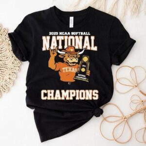 Texas Longhorns 2025 Ncaa National Women’s College World Series Champions Mascot Hug Trophy Shirt.