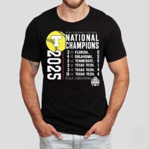 Texas Longhorns Fanatics Ncaa Softball Women’s College World Series Champions Schedule 2025 Shirt