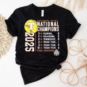 Texas Longhorns Ncaa Division I Softball National Champions 2025 Shirt