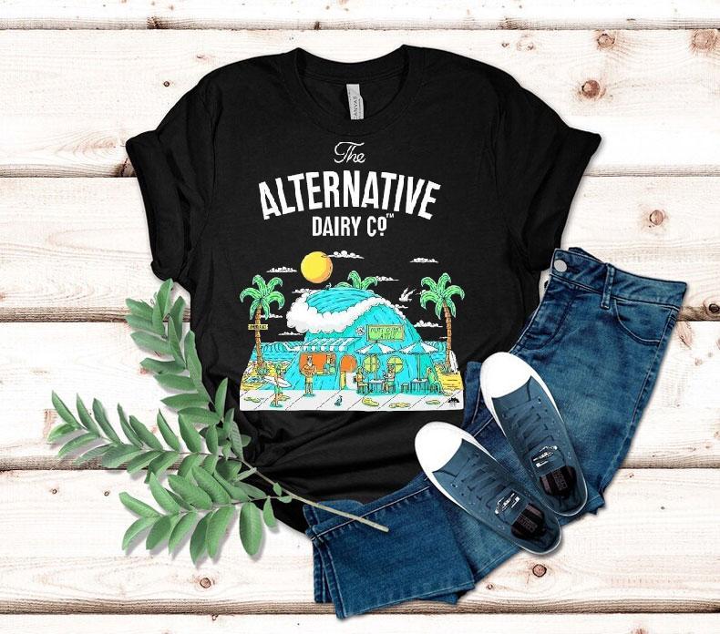 The Alternative Dairy Co Almond Beach Caf Block Shirt The Alternative Dairy Co Almond Beach Caf Block Shirt
