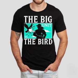 The Big Unit Vs The Bird Player Baseball Shirt The Big Unit Vs The Bird Player Baseball Shirt