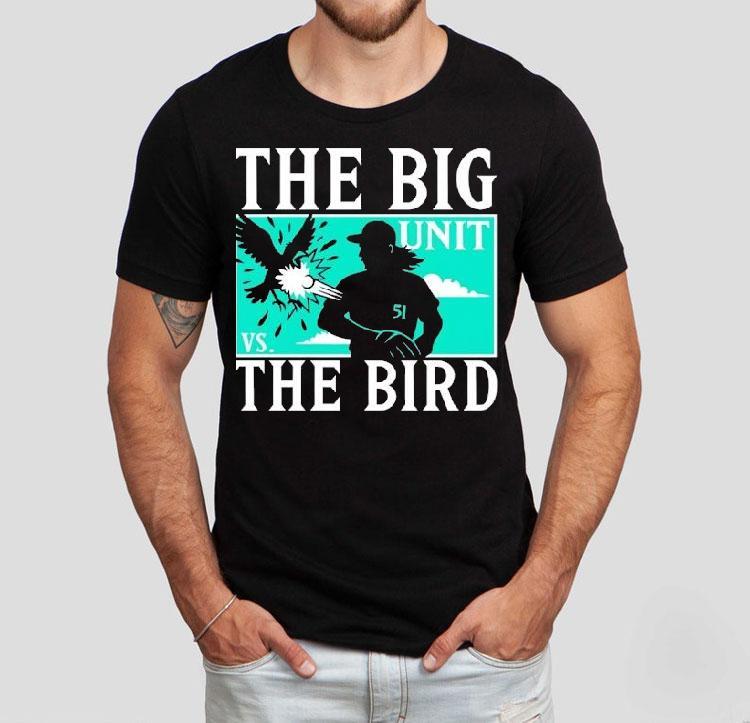 The Big Unit Vs The Bird Player Baseball Shirt The Big Unit Vs The Bird Player Baseball Shirt