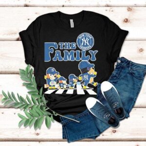 The Family Bluey New York Yankees Abbey Road Shirt The Family Bluey New York Yankees Abbey Road Shirt