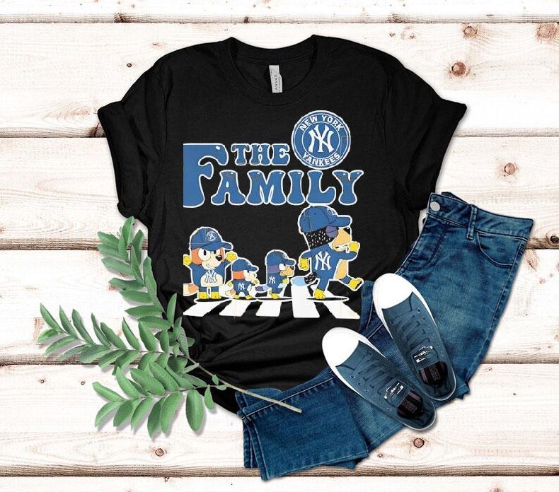 The Family Bluey New York Yankees Abbey Road Shirt The Family Bluey New York Yankees Abbey Road Shirt