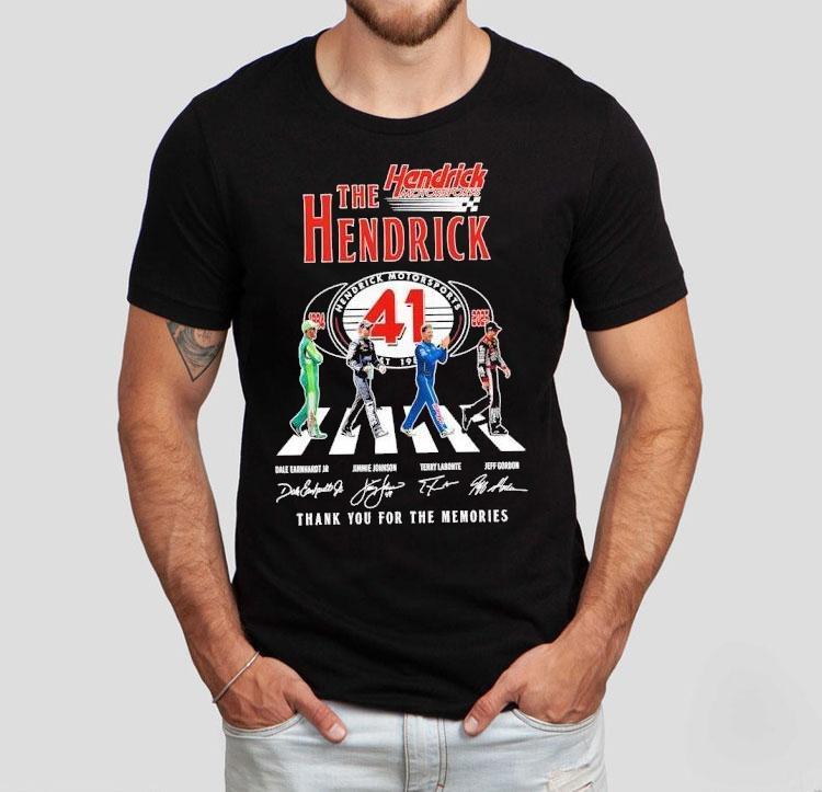 The Hendrick Hendrick Motorsports 41st Anniversary Thank You For The Memory Signatures Shirt The Hendrick Hendrick Motorsports 41st Anniversary Thank You For The Memory Signatures Shirt