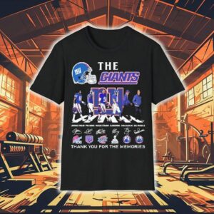 The New York Giants Thank You For The Memories Road Abbey Signatures Shirt The New York Giants Thank You For The Memories Road Abbey Signatures Shirt